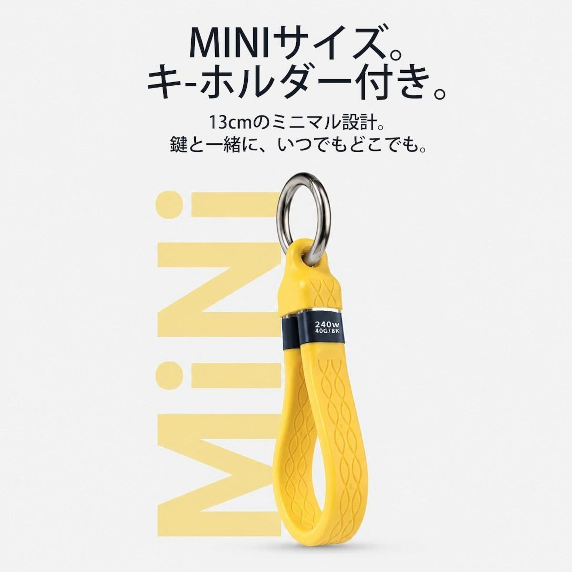 USB C Charging Cable Keychain
