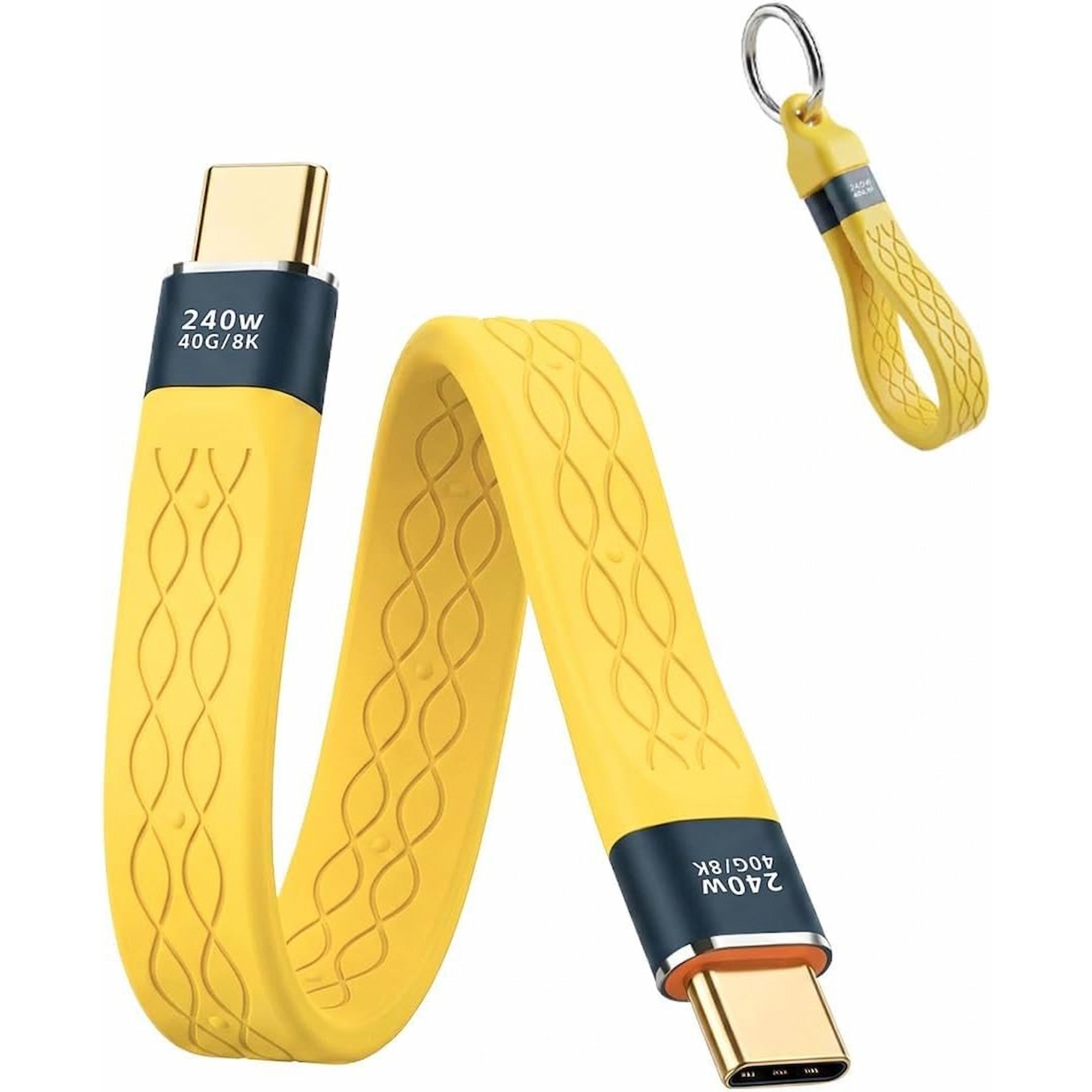 USB C Charging Cable Keychain